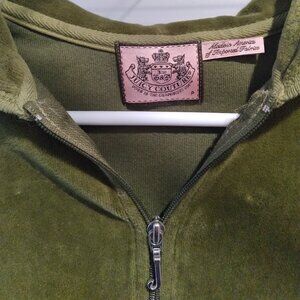 Green Juicy Couture Zip-Up Hoodie